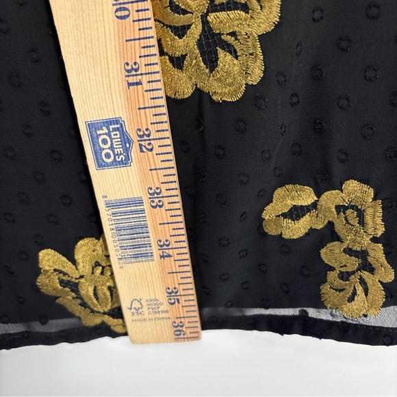 CAbi Black and Gold Long Sleeve Dress - Picture 6 of 6